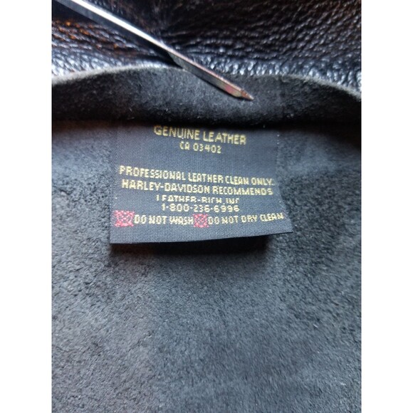 Harley Davidson Leather Chaps CA 03402 Black L - Picture 8 of 10